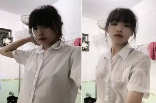 Em gái toàn thân nude sau khi tắm và thích khoe với anh chàng